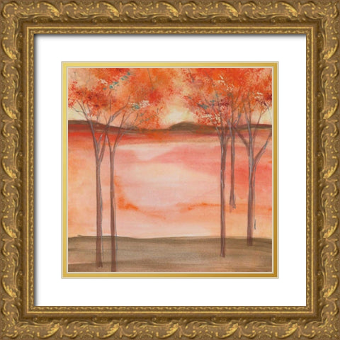 Mountain Meadow II Gold Ornate Wood Framed Art Print with Double Matting by Paschke, Chris