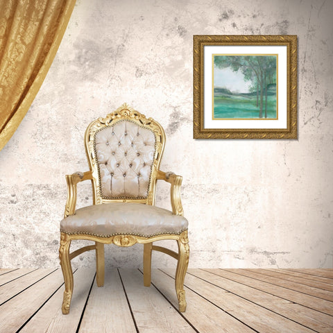Summer Nights Gold Ornate Wood Framed Art Print with Double Matting by Paschke, Chris