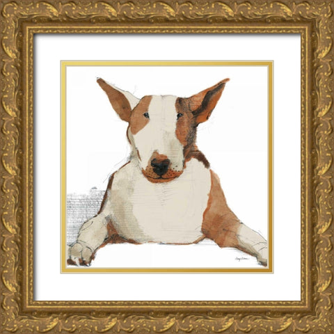 Orpheus Watercolor Gold Ornate Wood Framed Art Print with Double Matting by Tillmon, Avery