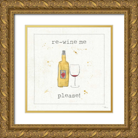 Flavor Notes V Gold Ornate Wood Framed Art Print with Double Matting by Pela Studio
