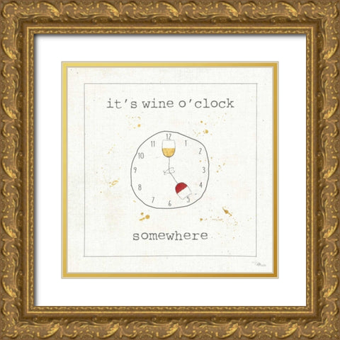 Flavor Notes VII Gold Ornate Wood Framed Art Print with Double Matting by Pela Studio