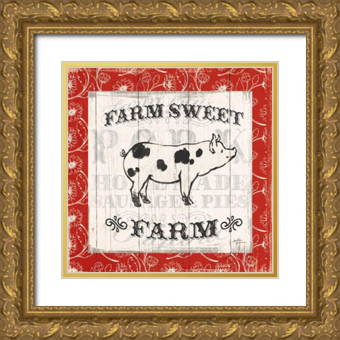 Farmers Market I Gold Ornate Wood Framed Art Print with Double Matting by Penner, Janelle