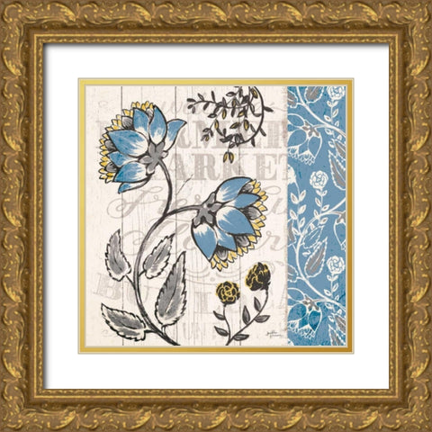 Blooming Season I Gold Ornate Wood Framed Art Print with Double Matting by Penner, Janelle