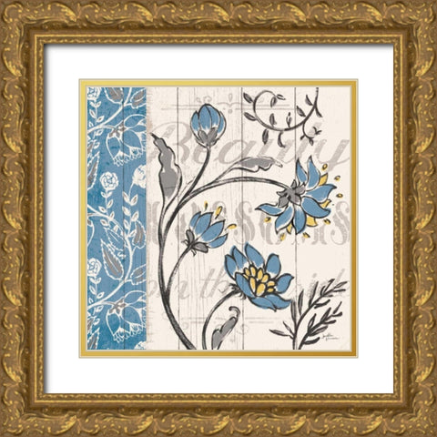 Blooming Season II Gold Ornate Wood Framed Art Print with Double Matting by Penner, Janelle