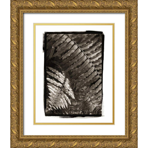 Fern I v2 Gold Ornate Wood Framed Art Print with Double Matting by Van Swearingen, Debra