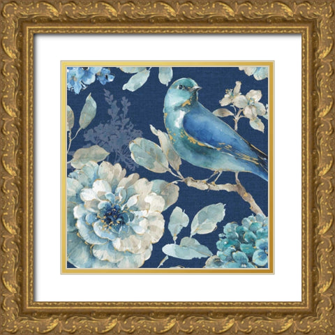 Indigold XXIII Gold Ornate Wood Framed Art Print with Double Matting by Audit, Lisa