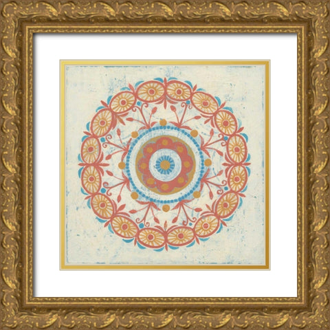 Lakai Circle I Gold Ornate Wood Framed Art Print with Double Matting by Lovell, Kathrine