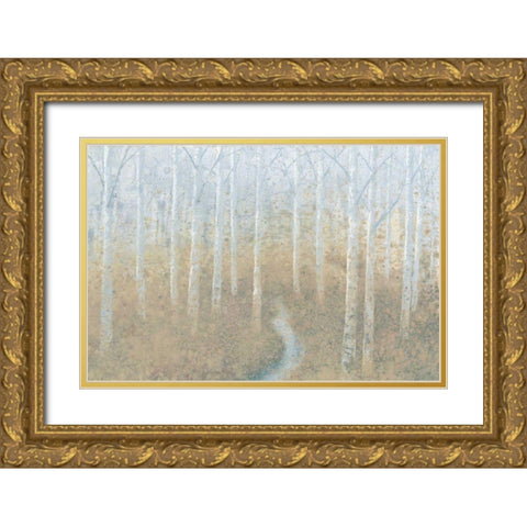 Silver Waters Crop Gold Ornate Wood Framed Art Print with Double Matting by Wiens, James