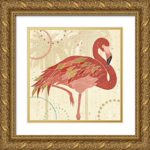 Gulf Stream I Gold Ornate Wood Framed Art Print with Double Matting by Charron, Veronique