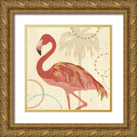 Gulf Stream II Gold Ornate Wood Framed Art Print with Double Matting by Charron, Veronique