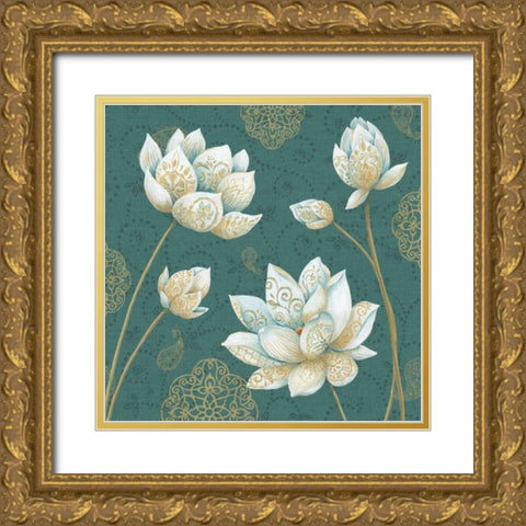 Lotus Dream IVB Gold Ornate Wood Framed Art Print with Double Matting by Brissonnet, Daphne