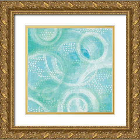 Going in Circles I Gold Ornate Wood Framed Art Print with Double Matting by Averinos, Melissa