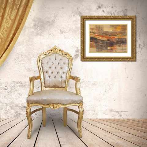 Natures Theater Gold Ornate Wood Framed Art Print with Double Matting by Hristova, Albena