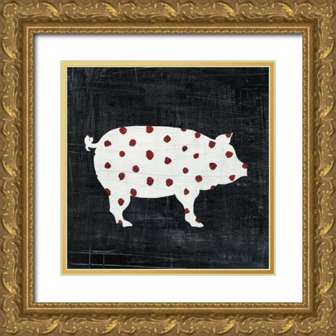 Modern Americana Farm I Gold Ornate Wood Framed Art Print with Double Matting by Averinos, Melissa