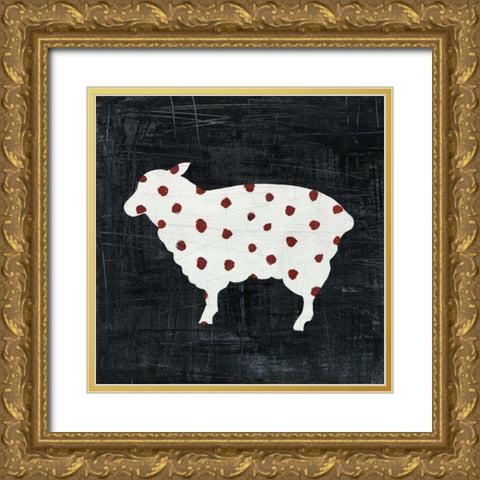 Modern Americana Farm II Gold Ornate Wood Framed Art Print with Double Matting by Averinos, Melissa