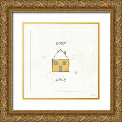 Opposites Cuties I Gold Ornate Wood Framed Art Print with Double Matting by Pela Studio