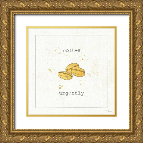Opposites Cuties V Gold Ornate Wood Framed Art Print with Double Matting by Pela Studio