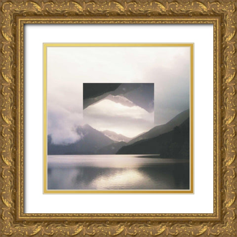 Reflected Landscape II Gold Ornate Wood Framed Art Print with Double Matting by Marshall, Laura