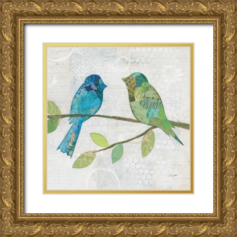 Catching Up III Gold Ornate Wood Framed Art Print with Double Matting by Prahl, Courtney