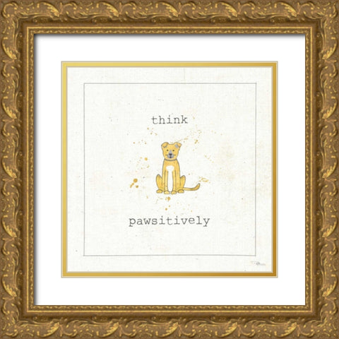 Companion Cuties II Gold Ornate Wood Framed Art Print with Double Matting by Pela Studio