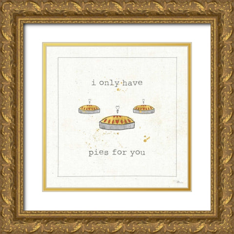 Lil Sweeties I Gold Ornate Wood Framed Art Print with Double Matting by Pela Studio