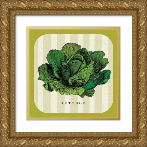 Linen Vegetable II Gold Ornate Wood Framed Art Print with Double Matting by Mousseau Studio