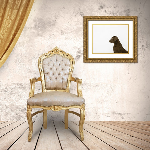 I See You Crop Gold Ornate Wood Framed Art Print with Double Matting by Dratfield, Jim