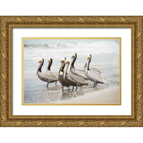 Pacific Cool IV Crop Gold Ornate Wood Framed Art Print with Double Matting by Urquhart, Elizabeth