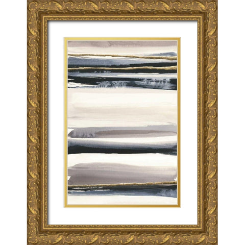Gilded Grey III Gold Ornate Wood Framed Art Print with Double Matting by Paschke, Chris