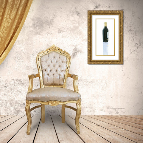 Wine Stance III Gold Ornate Wood Framed Art Print with Double Matting by Fabiano, Marco