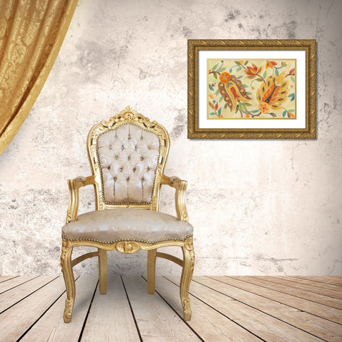Two Step Spice Gold Ornate Wood Framed Art Print with Double Matting by Hristova, Albena