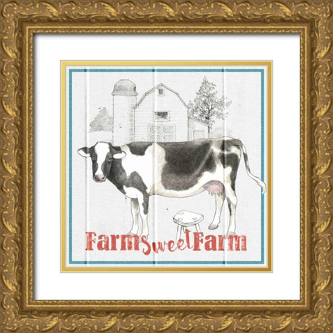 Farm To Table IV Gold Ornate Wood Framed Art Print with Double Matting by Grove, Beth