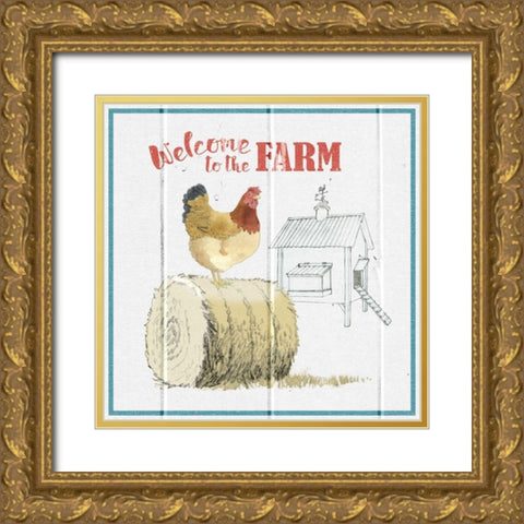 Farm To Table V Gold Ornate Wood Framed Art Print with Double Matting by Grove, Beth