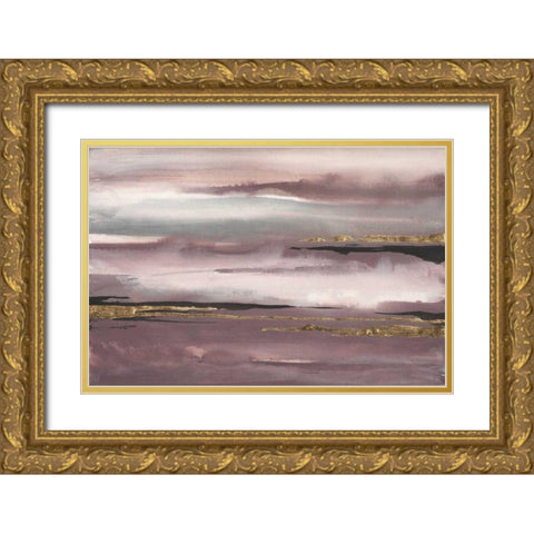 Gilded Storm I Gold Ornate Wood Framed Art Print with Double Matting by Paschke, Chris