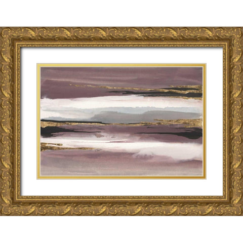 Gilded Storm II Gold Ornate Wood Framed Art Print with Double Matting by Paschke, Chris