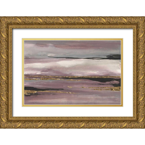 Gilded Storm III Gold Ornate Wood Framed Art Print with Double Matting by Paschke, Chris