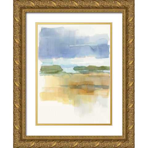 Dusk Crop Gold Ornate Wood Framed Art Print with Double Matting by Schick, Mike