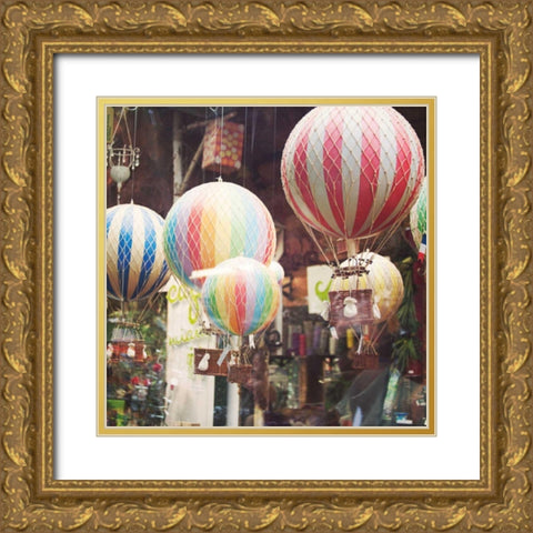 Paris Moments I Gold Ornate Wood Framed Art Print with Double Matting by Marshall, Laura