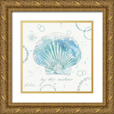 Coastal Splash II Gold Ornate Wood Framed Art Print with Double Matting by Pertiet, Katie