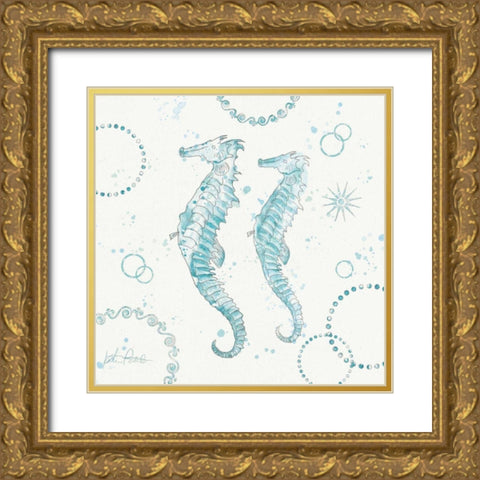 Coastal Splash III Gold Ornate Wood Framed Art Print with Double Matting by Pertiet, Katie