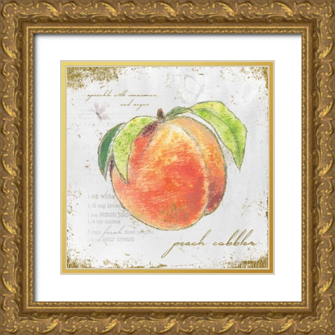 Garden Treasures II Gold Ornate Wood Framed Art Print with Double Matting by Adams, Emily