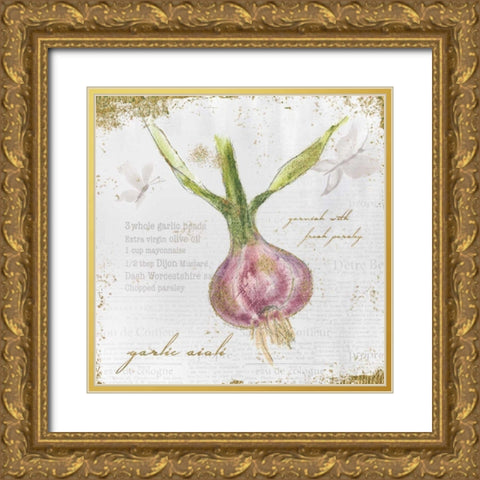 Garden Treasures XI Gold Ornate Wood Framed Art Print with Double Matting by Adams, Emily