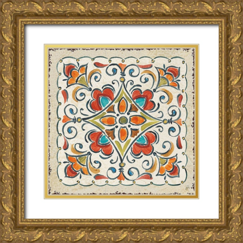 Mediterranean Flair XIII Gold Ornate Wood Framed Art Print with Double Matting by Brissonnet, Daphne