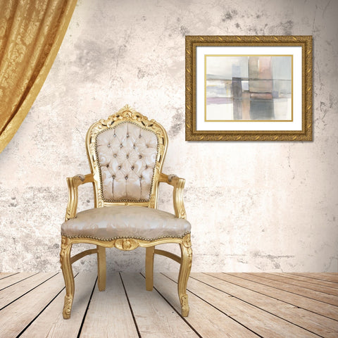 Improvisation III Gold Ornate Wood Framed Art Print with Double Matting by Schick, Mike