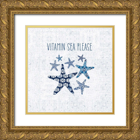 Sunday on the Coast VI Gold Ornate Wood Framed Art Print with Double Matting by Pela