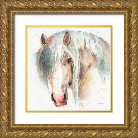 Farm Friends VI Gold Ornate Wood Framed Art Print with Double Matting by Audit, Lisa