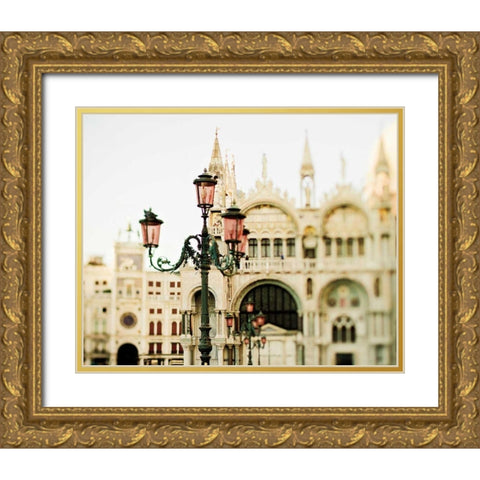 A Venetian Concerto Gold Ornate Wood Framed Art Print with Double Matting by Bevan, Keri