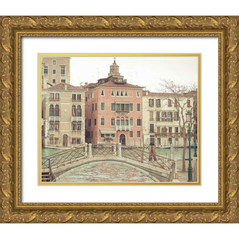 Sunday Morning in Venice Gold Ornate Wood Framed Art Print with Double Matting by Bevan, Keri