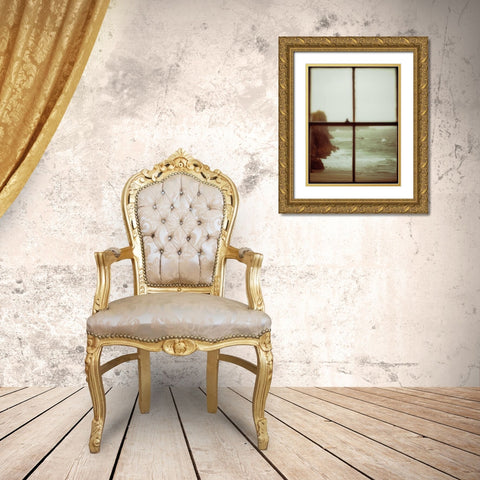 The Mermaids Song Gold Ornate Wood Framed Art Print with Double Matting by Bevan, Keri