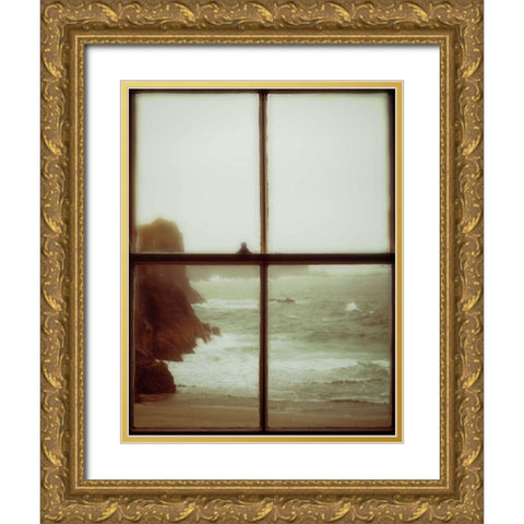 The Mermaids Song Gold Ornate Wood Framed Art Print with Double Matting by Bevan, Keri